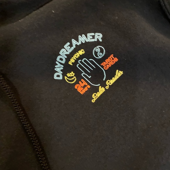 ARTIST UNION DAYDREAMER HOODIE size small tarot cards palm reader double sided - Picture 9 of 11